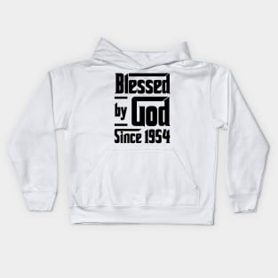 Blessed By God Since 1954 69th Birthday Kids Hoodie